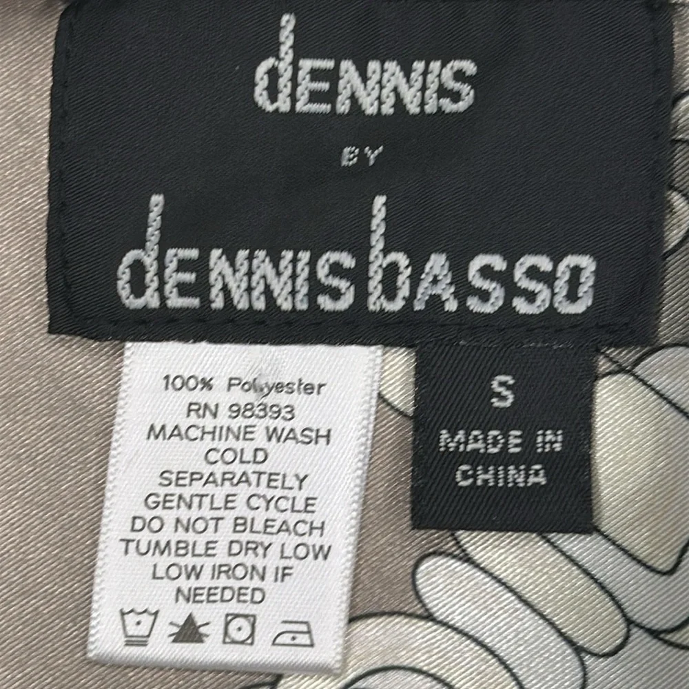 Dennis Basso Taupe Neutral Chain Scarf Wrap